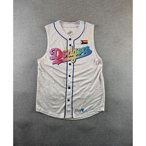 Los Angeles Dodgers Pride Night Jersey Medium White June 13 2025 LGBTQ Champions